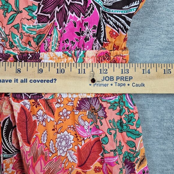 Loft By Ann Taylor Women's Floral Ruffle Hem V-neck Short Dress Size S NEW - Picture 7 of 9